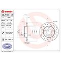 BREMBO Bremsscheibe passend für AUDI SEAT SKODA VW VW (FAW) VW (SVW) 08.7165.1X