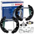 BOSCH BREMSBACKEN SATZ HINTEN für VW GOLF 1 2 JETTA POLO 6N 86C LUPO AUDI 80