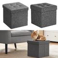 Sitzhocker Faltbarer Hocker mit Stauraum Fußhocker Falthocker Sitzwürfel