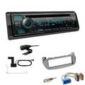 Kenwood CD-Receiver Autoradio DAB+ Bluetooth für Suzuki Alto ab 2009 silber