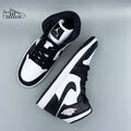 Nike Jordan 1 Mid Sneaker Panda Schwarz Weiß Schuhe Damenschuhe Damen