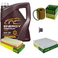 MANN Inspektionspaket 5 L MANNOL Energy Premium 5W-30 für Peugeot Bipper Tepee