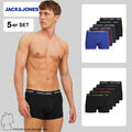 Herren Boxershorts 5er-Pack Basic Trunks Unterhosen Logo Print JACK& JONES