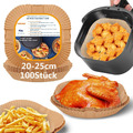 Backpapier Für Heißluftfritteuse XXL 5-7,3 L,100 Stück 20-25Cm Air Fryer 