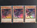 3x Yu-Gi-Oh! DUNE-DE095 Rotäugiger schwarzer Meteordrache Super Rare NM 1st Ed