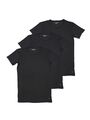 Tommy Hilfiger Herren T-Shirt Kurzarm VN Tee 3er Pack Premium Schwarz S