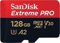 SanDisk Extreme PRO microSDXC UHS-I Speicherkarte 128 GB + Adapter & RescuePRO