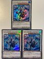 Yugioh Trishula, Drache der Eisbarriere DUDE-EN014 Ultra selten neuwertig Zustandx3