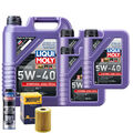 Motoröl 5W40 LIQUI MOLY Synthoil High Tech 8L+HENGST Ölfilter +Spülung