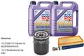 BOSCH Inspektionspaket 10L Liqui Moly Leichtlauf High Tech 5W-40 für Land Rover