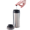 2in1-Edelstahl-Thermobecher mit French-Press-System, 0,48 l, BPA-frei