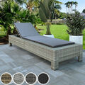 Sonnenliege Poly Rattan Liegestuhl Saunaliege Gartenliege Liege Relaxliege