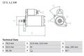 Starter Anlasser original BOSCH Austausch 0986016300 AUDI SEAT SKODA FORD VW