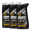 MANNOL 7706 Energy Formula RN SAE 5W-30 Motoröl Renault RN0720, 3 Liter