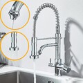 3 Wege Trinkwasserhahn Küchenarmatur mit Ausziehbarer Brause Küche Wasserhahn