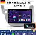 Carplay Für Honda Fit Jazz 2007-2014 Android 12 Autoradio GPS Navi WIFI BT 2+64G