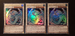 Yu-Gi-Oh! 3x Brionac, Drache der Eisbarriere, DUDE-DE008, UR, 1. Auflage, NM