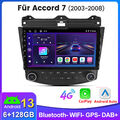 Für Honda Accord 7 VII 2003-2007 Android 13 Autoradio GPS Navi Carplay FM 6+128G