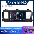 Für Citroën Spacetourer Bus Opel Zafira DAB+Kam 4+64GB Android 14 Autoradio Navi
