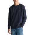 Gant Shield Herren Rundhals Sweatshirt Pullover French Terry Grafik Bestickt