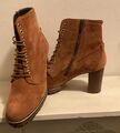 HÖGL • Stylische Stiefeletten, Stiefel, Ankle Boots • Cognac Gr. 41  NEU