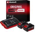 Original Einhell Starter Kit 2x 4,0 Ah Akkus und Twincharger Power X-Change