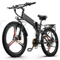 Elektrofahrrad Damen E-City Bike 26 Zoll E Mountainbike 48V 12.8AH eBike 25km/h