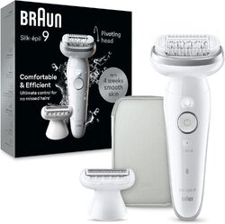 BRAUN Silk-epil 9 9-041 Epilierer Wet&Dry Akku Rasierer weiß B-WARE