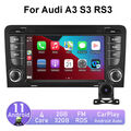 2+64G Für Audi A3 S3 RS3 7" Android 13 Autoradio Carplay GPS Navi Wifi BT Kamera