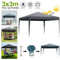 Pop Up Pavillon 2x2M/3x3M Faltpavillon Gartenzelt Partyzelt Festzelt Marketstall