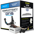 Für VW Touran Typ 1T3 Anhängerkupplung abnehmbar +eSatz 13pol 10- Kit NEU AHK