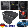 Auto Mittelarmlehne Armlehne Mittelkonsole Für Ford Fiesta MK7 2009-2017 Leder