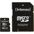 Intenso microSDHC Card 16GB Class 10 UHS-I Premium MicroSD Karte