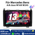 Android 13 8+256G Autoradio Für Benz A/B Klasse Sprinter Viano VW Crafter GPS BT