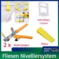 1000-4000stk Zuglaschen Fliesen Verlegehilfe1,5mm 2mm Nivelliersystem Laschen