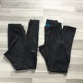 H&M Gym Running Outdoor Sport Hose Laufhose Leggings Schwarz & Dunkelblau Gr.S