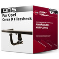Für Opel Corsa D Fliessheck Typ S07 (Oris) Anhängerkupplung vertikal abnehmbar
