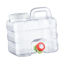 Wasserbehälter Camping Wasservorratskrug 7,5L mit Wasserflasche zum Kochen im