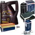 BOSCH Inspektionspaket 5 L MANNOL Extreme 5W-40 für Audi A3 1.8 TFSI 2.0