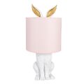 Clayre & Eef Tischlampe Hase Ostern rose weiß  - Ausstellungsstück NP:69€