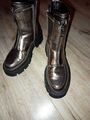 Tamaris Stiefelette 1-25823-41 915 Boots Vegan pewter metallic mit Touch-it