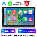 9" 2 DIN Autoradio Apple Carplay 2G+32G Android Auto Mit GPS Navi WIFI FM RDS BT