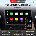 64GB Android 13 Autoradio Für Skoda Octavia 2 2007-2013 Apple Carplay GPS Navi 