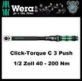 Wera Drehmomentschlüssel Click-Torque C 3 Push R/L, schwarz 40 - 200 Nm 1/2 Zoll