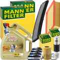 MANN INSPEKTIONSPAKET+5L CASTROL 5W-30 MOTORÖL passend für BMW 3er E46 316-318Ci