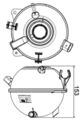 MAHLE Ausgleichsbehälter Kühlmittel BEHR CRT 19 000S für VW PASSAT B6 3C2 3C5 5