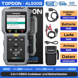TOPDON AL500B Profi KFZ Diagnosegerät Auto Codeleser Obd2 Scanner Batterytester