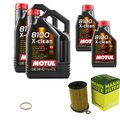 MANN Inspektionspaket 12 L MOTUL 8100 X-CLEAN 5W-40 für BMW X6 M Rolls-Royce