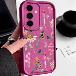 HandyHülle Für Samsung S24 Ultra S23 FE S22 A15 A55 Blume Schutz Girly TPU Case