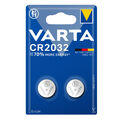 1x Varta CR2032 2032 Litihum 6032 Knopfzelle 3V Batterie 2er Blister Frisch